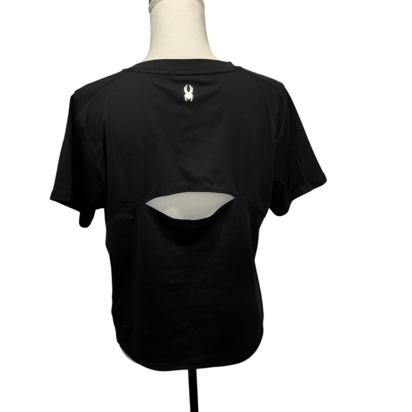 Spyder Active Top, mesh & cutout, sz L - Picture 2 of 9